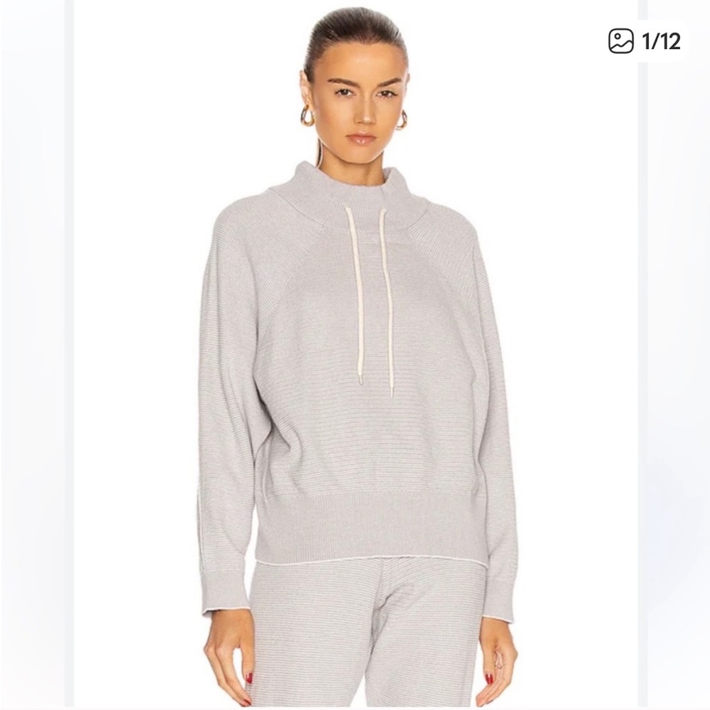Varley Gray Cowl Neck Sweater